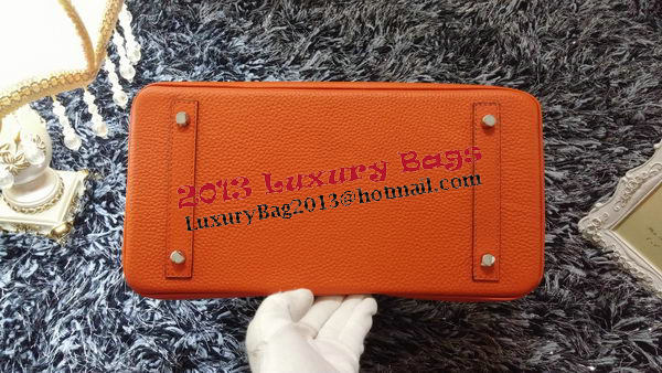 Hermes Birkin 35CM Tote Bag Litchi Leather HB35GL Orange