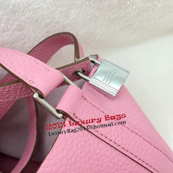 Hermes Picotin Lock 22cm Bags Litchi Leather HPL1048 Pink