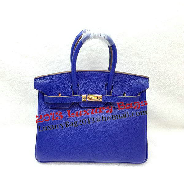 Hermes Birkin 25CM Tote Bag Original Leather H25T Royal