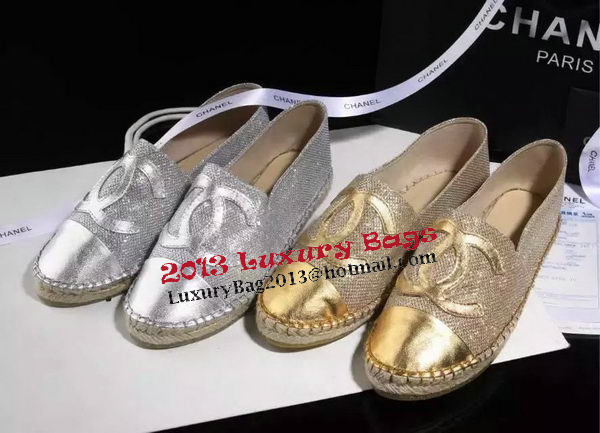 Chanel Leather Espadrilles CH1238LRF Gold