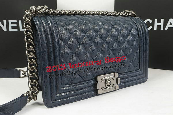 Boy Chanel Flap Bag Original Royal Cannage Pattern A67025 Silver