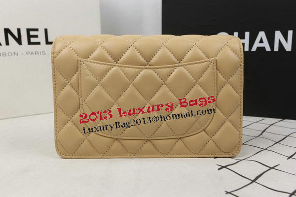 Chanel mini Flap Bag Original Sheepskin Leather A33814 Apricot