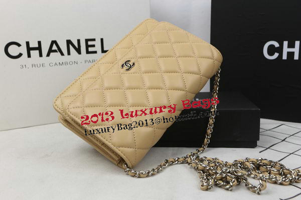 Chanel mini Flap Bag Original Sheepskin Leather A33814 Apricot