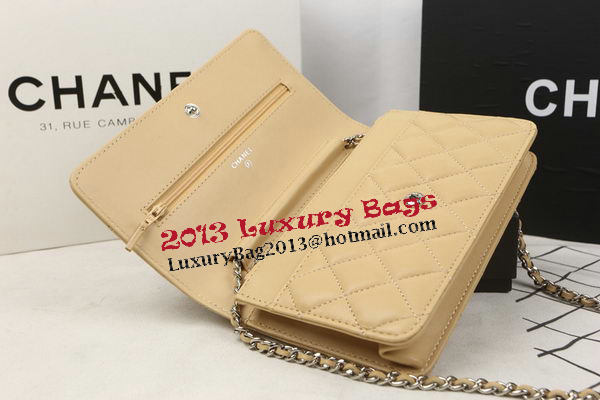 Chanel mini Flap Bag Original Sheepskin Leather A33814 Apricot