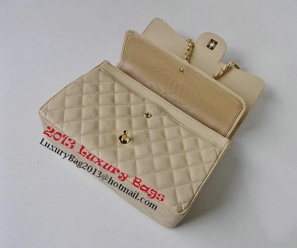 Chanel Jumbo Quilted Classic Flap Bag Apricot Cannage Patterns A58600 Gold