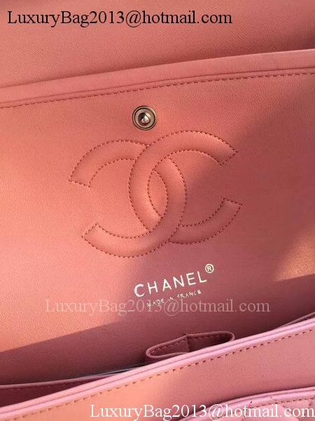 Chanel 2.55 Series Flap Bag Pink Original Leather A01112 Silver