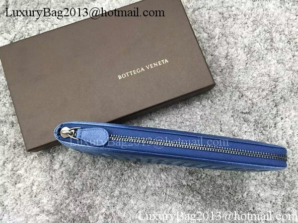 Bottega Veneta Intrecciato Leather Clutch BV144077 Blue