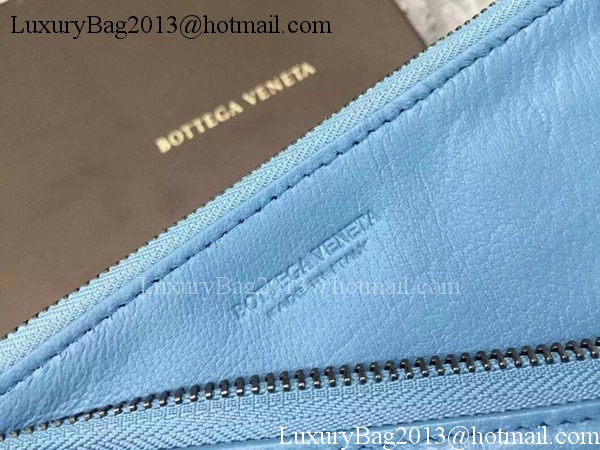 Bottega Veneta Intrecciato Leather Clutch BV144077 SkyBlue