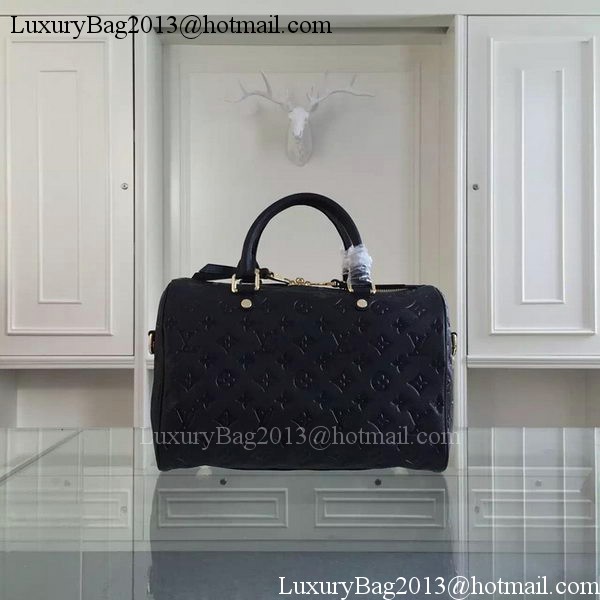 Louis Vuitton Monogram Empreinte Speedy BANDOULIERE 30 M91330 Black
