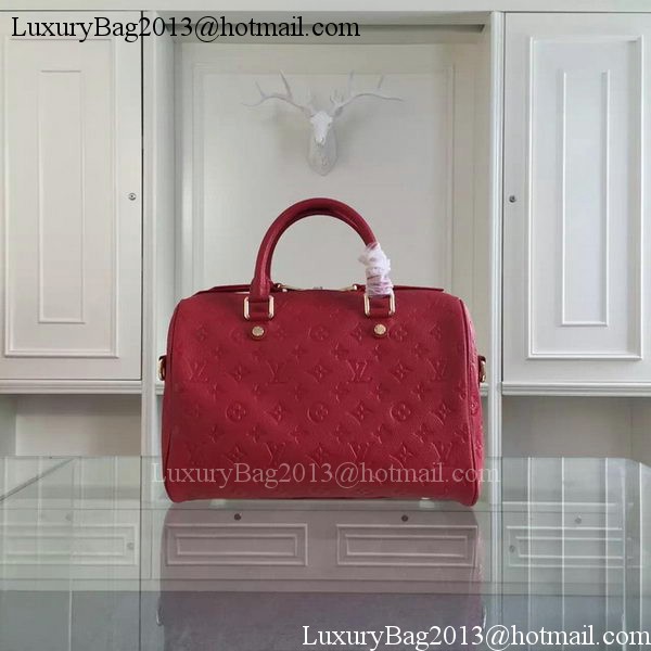 Louis Vuitton Monogram Empreinte Speedy BANDOULIERE 30 M91330 Red