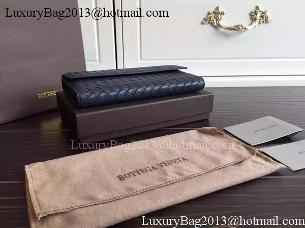 Bottega Veneta Intrecciato Nappa Tri-Flod Wallet BV150507 Royal