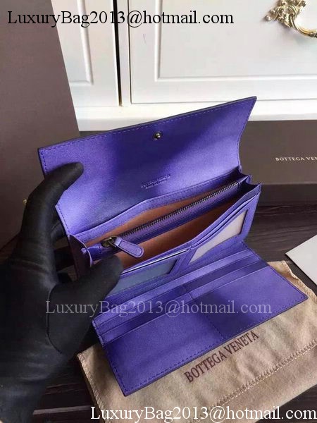 Bottega Veneta Intrecciato Nappa Tri-Flod Wallet BV1505071 Violet