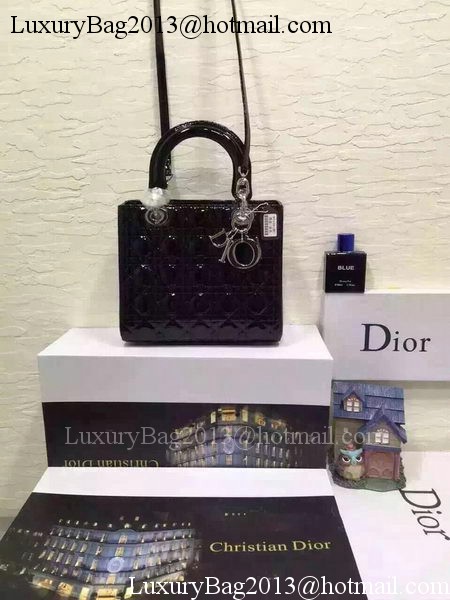 Dior Small Lady Dior Bag Patent Leather CD5502 Black