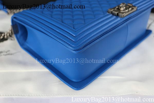 Boy Chanel Flap Shoulder Bag Original Sheepskin Leather A67087 Blue