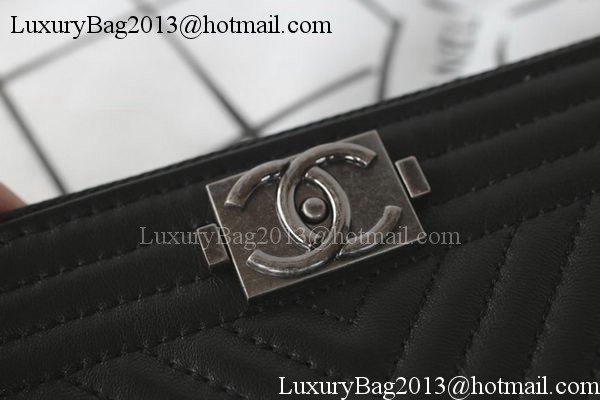 Boy Chanel Sheepskin Leather Clutch A69253