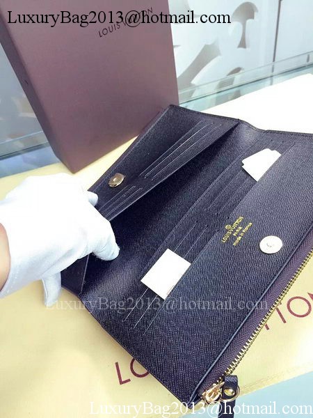 Louis Vuitton Monogram Canvas ADELE WALLET M61287 Black