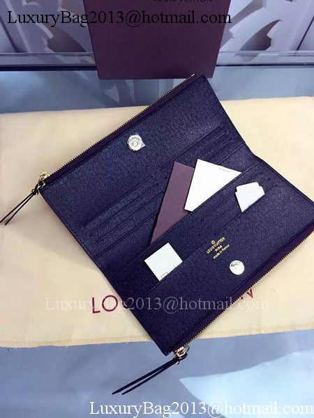 Louis Vuitton Monogram Canvas ADELE WALLET M61287 Black