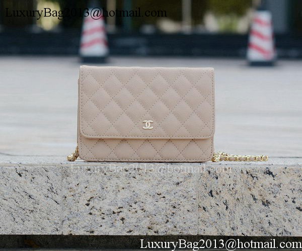 Chanel mini Flap Bag Apricot Cannage Pattern A33814 Gold