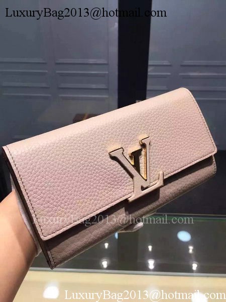 Louis Vuitton Litchi Leather LOUISE WALLET M60766 Light Pink