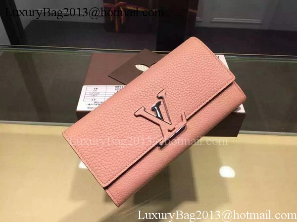 Louis Vuitton Litchi Leather LOUISE WALLET M60766 Pink