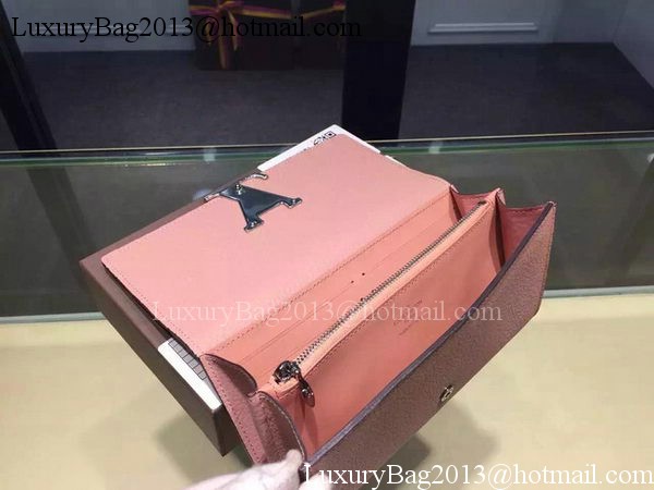 Louis Vuitton Litchi Leather LOUISE WALLET M60766 Pink