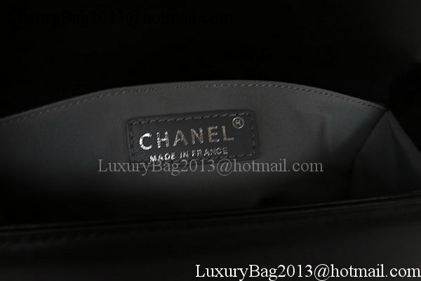 Boy Chanel Flap Bag Original Chevron Sheepskin A67025 Black