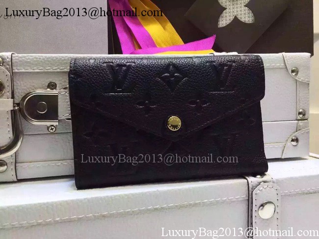 Louis Vuitton Monogram Empreinte SARAH WALLET M61184 Black