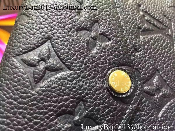 Louis Vuitton Monogram Empreinte SARAH WALLET M61184 Black