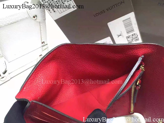 Louis Vuitton Monogram Empreinte SARAH WALLET M61184 Red