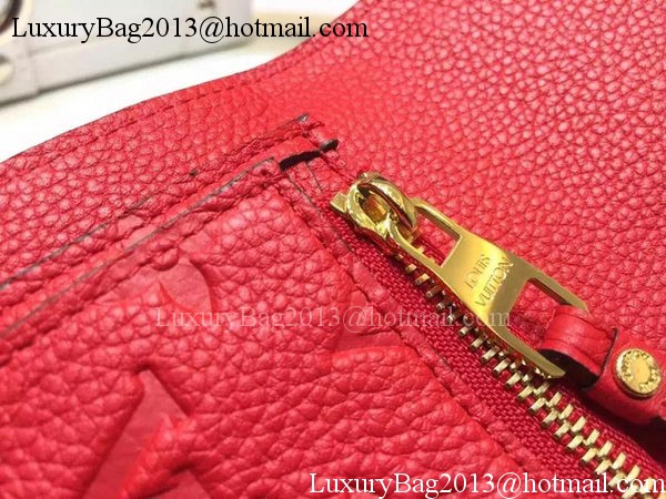 Louis Vuitton Monogram Empreinte SARAH WALLET M61184 Red