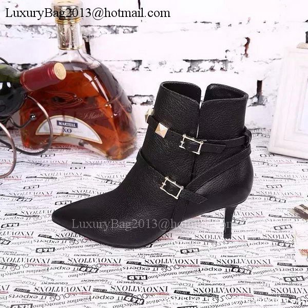 Valentino Ankle Boot Leather VT636 Black