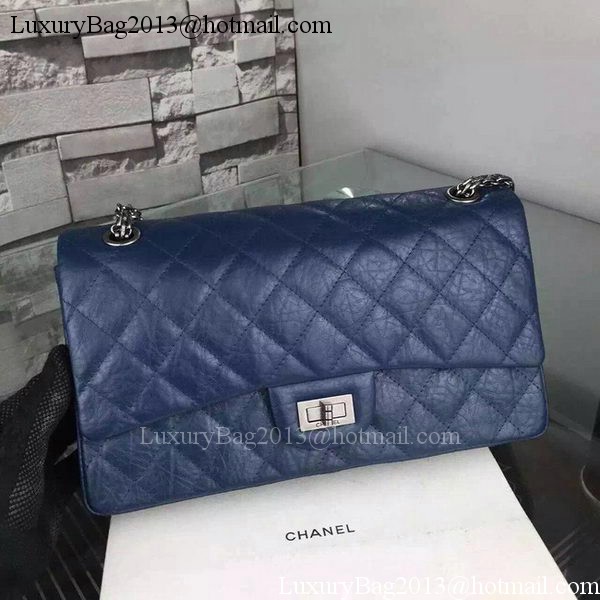 Chanel Classic Flap Bag Black Original Calfskin Leather CHA6059 Blue