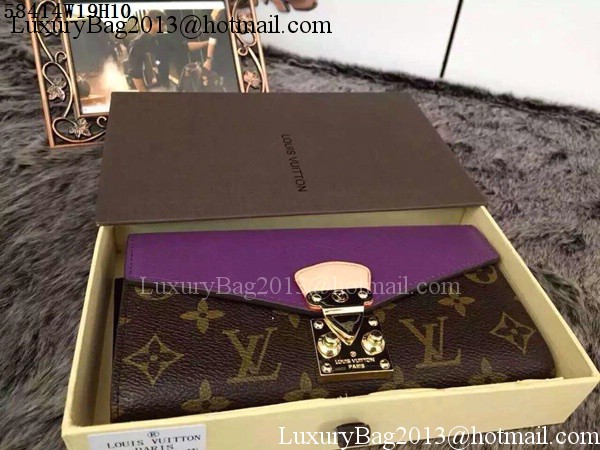 Louis Vuitton Monogram Canvas PALLAS WALLET M58414 Purple