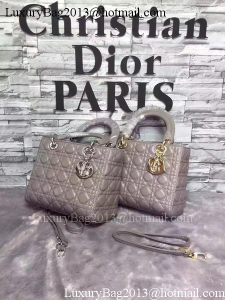 Dior Small Lady Dior Bag Sheepskin Leather CD6322 Grey