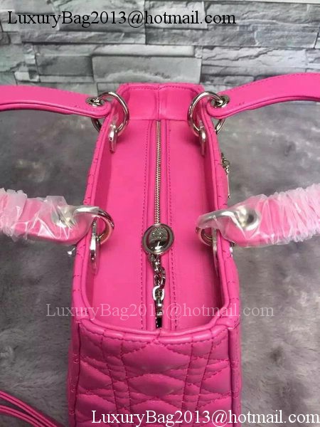 Dior Small Lady Dior Bag Sheepskin Leather CD6322 Rose