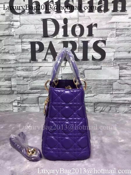 Dior Small Lady Dior Bag Sheepskin Leather CD6322 Violet