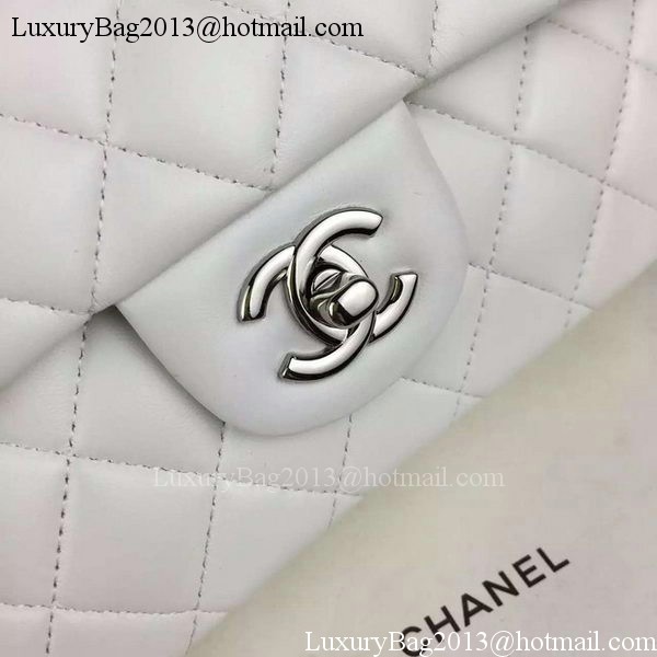 Chanel 2.55 Series Flap Bag Lambskin Leather A5024 White