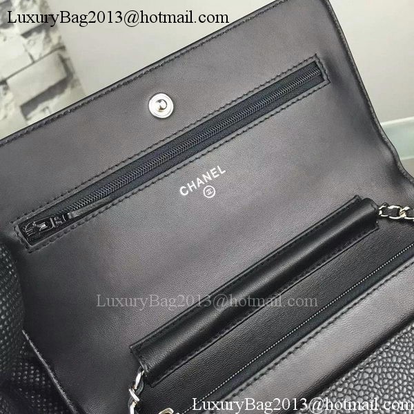 Chanel Flap Shoulder Bag Cannage Pattern A5373 Black