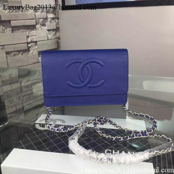 Chanel Flap Shoulder Bag Cannage Pattern A5373 Blue