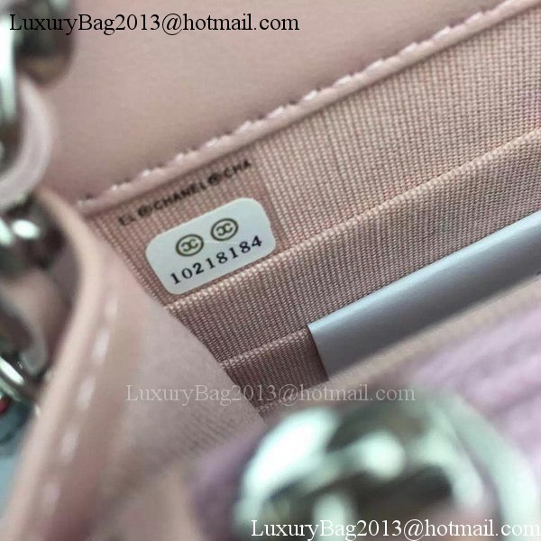 Chanel Flap Shoulder Bag Cannage Pattern A5373 Pink