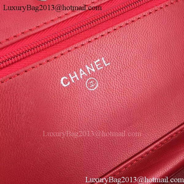 Chanel Flap Shoulder Bag Cannage Pattern A5373 Red