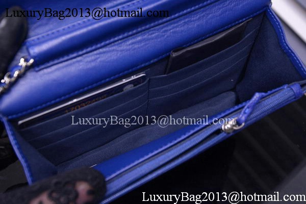 Chanel Flap Shoulder Bag Cavier Leather A33817 Blue