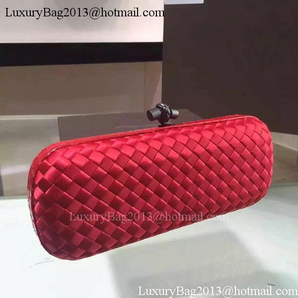 Bottega Veneta STRETCH Knot Sheepskin Leather Clutch BV8651 Red