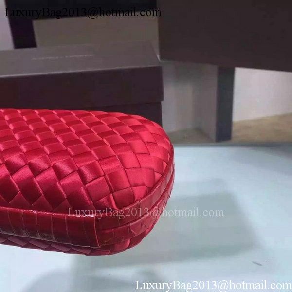 Bottega Veneta STRETCH Knot Sheepskin Leather Clutch BV8651 Red