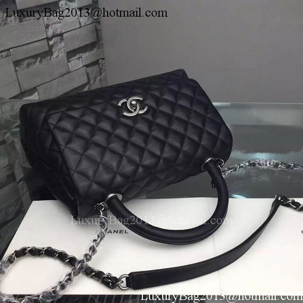 Chanel Shoulder Tote Bag Original Calfskin Leather A7776 Black
