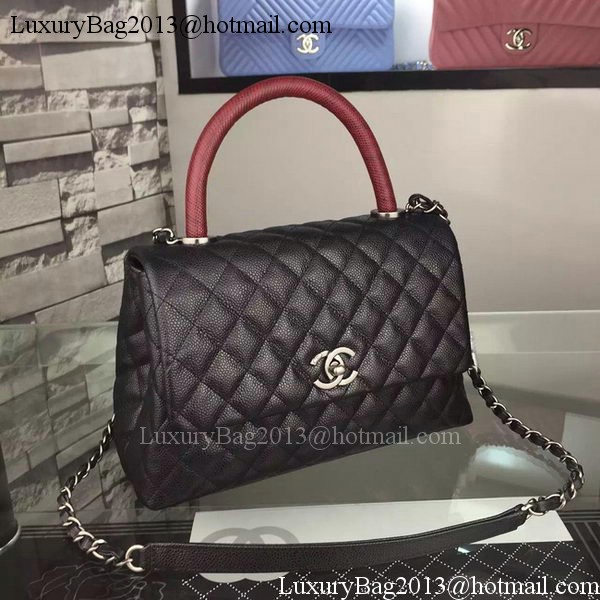 Chanel Shoulder Tote Bag Original Caviar Leather A7780 Black