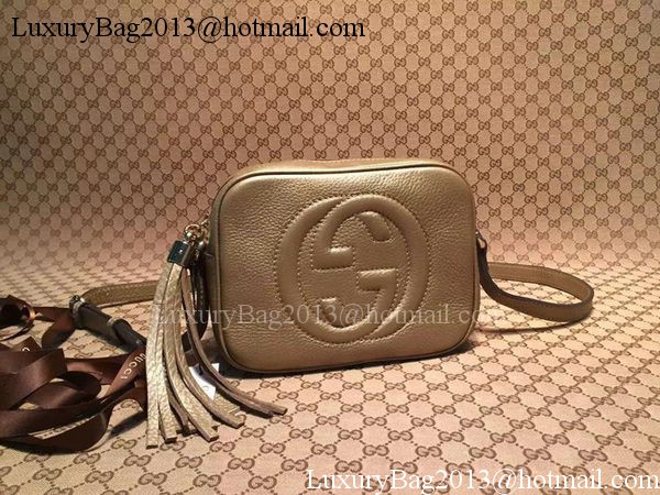 Gucci Soho Calfskin Leather Disco Bag 308364 Gold