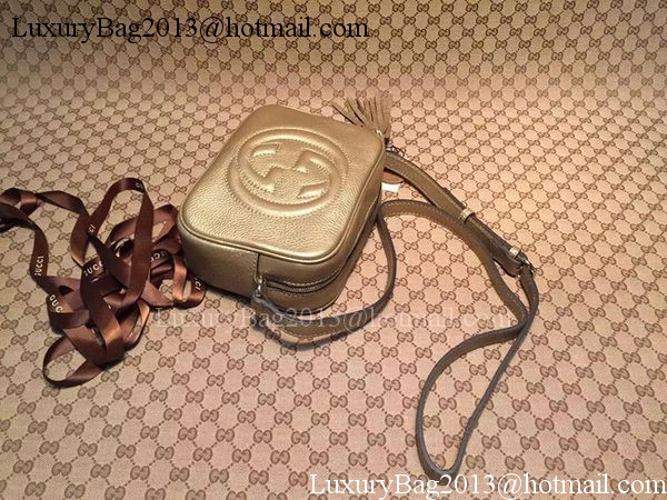 Gucci Soho Calfskin Leather Disco Bag 308364 Gold