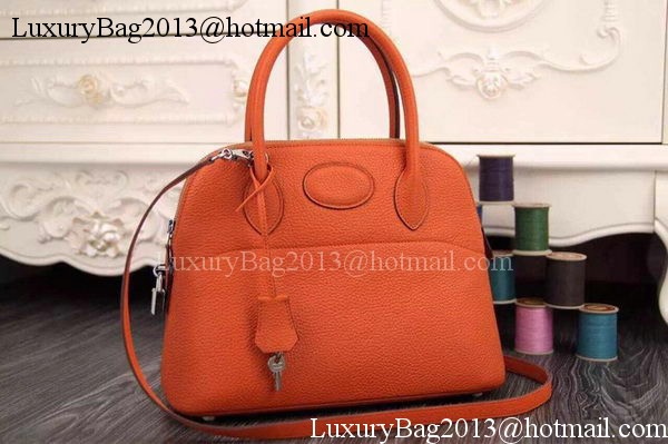 Hermes Bolide 37CM Calfskin Leather Tote Bag B1004 Orange