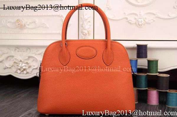 Hermes Bolide 37CM Calfskin Leather Tote Bag B1004 Orange